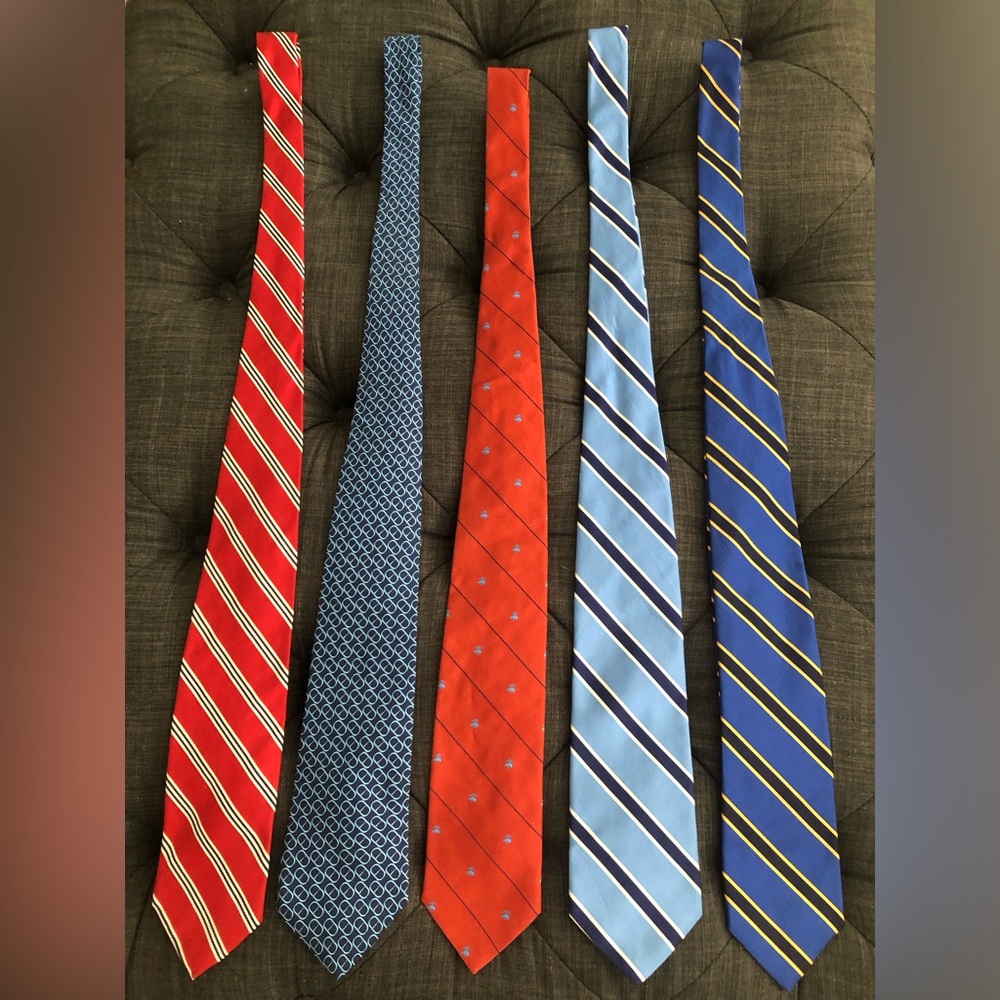 Brooks Brothers EUC lot of 5 Men’s Ties